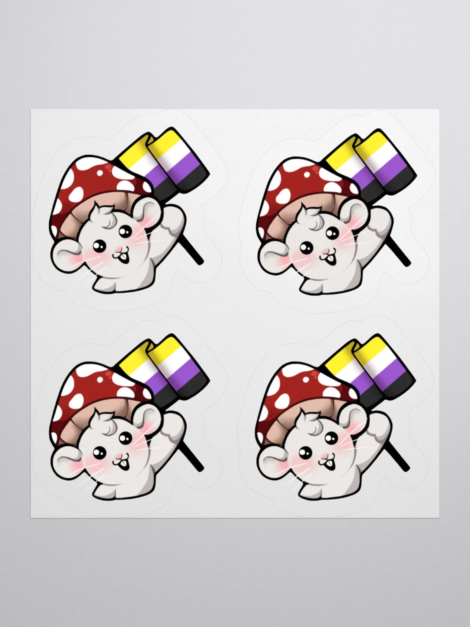 Nonbinary Pride Flag Stickers product image (1)