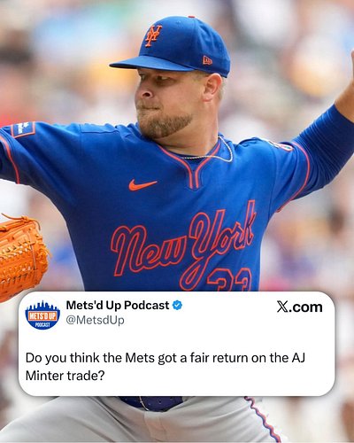 The Mets traded AJ Minter to the Twins for two prospects. Do you think this was a fair trade?