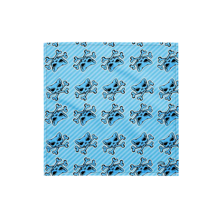 Light Blue Kat Skull Bandana product image (1)
