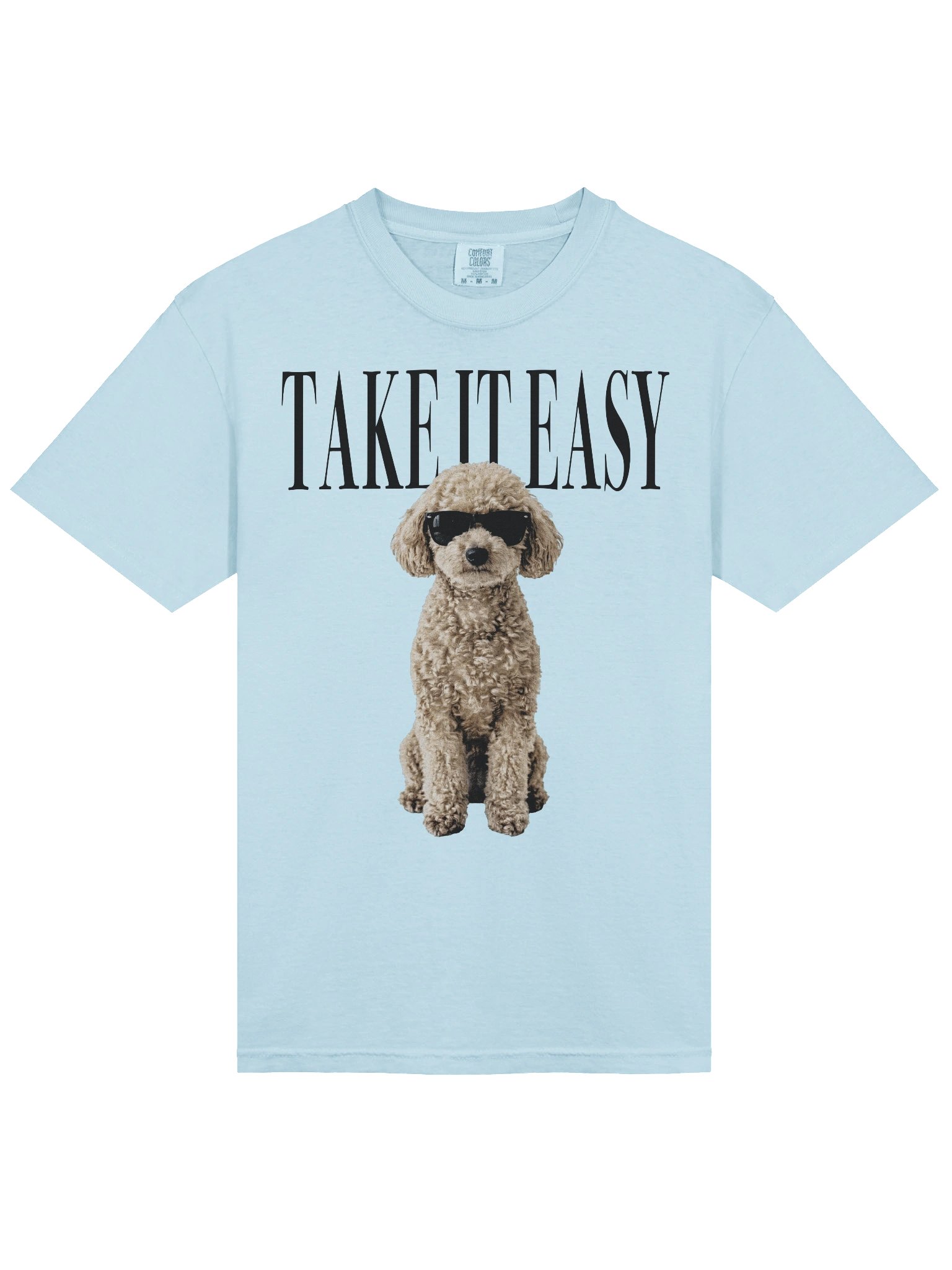 Take It Easy '90s Pop Vintage-Style T-Shirt for Miniature Poodle(Cream) Owners product image (6)