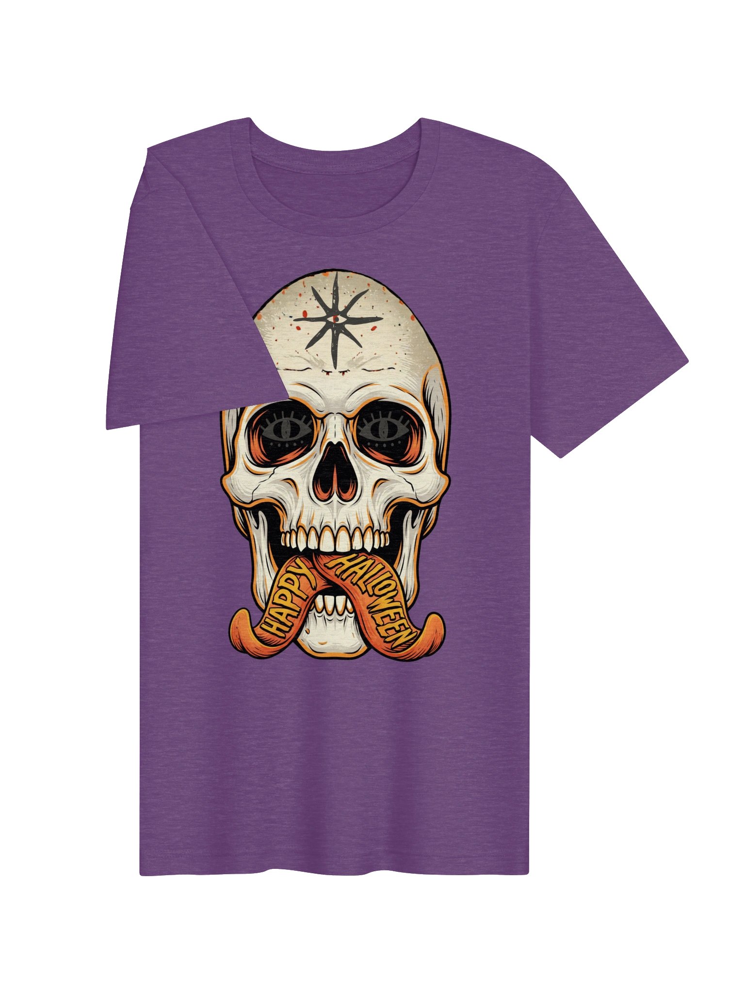 Happy Halloween Skull Tongues Tee product image (3)