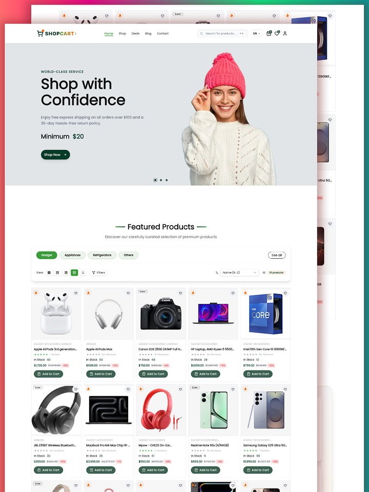 ShopCart Pro - Ultimate E-Commerce Solution - One-time payment • Lifetime access product image (1)