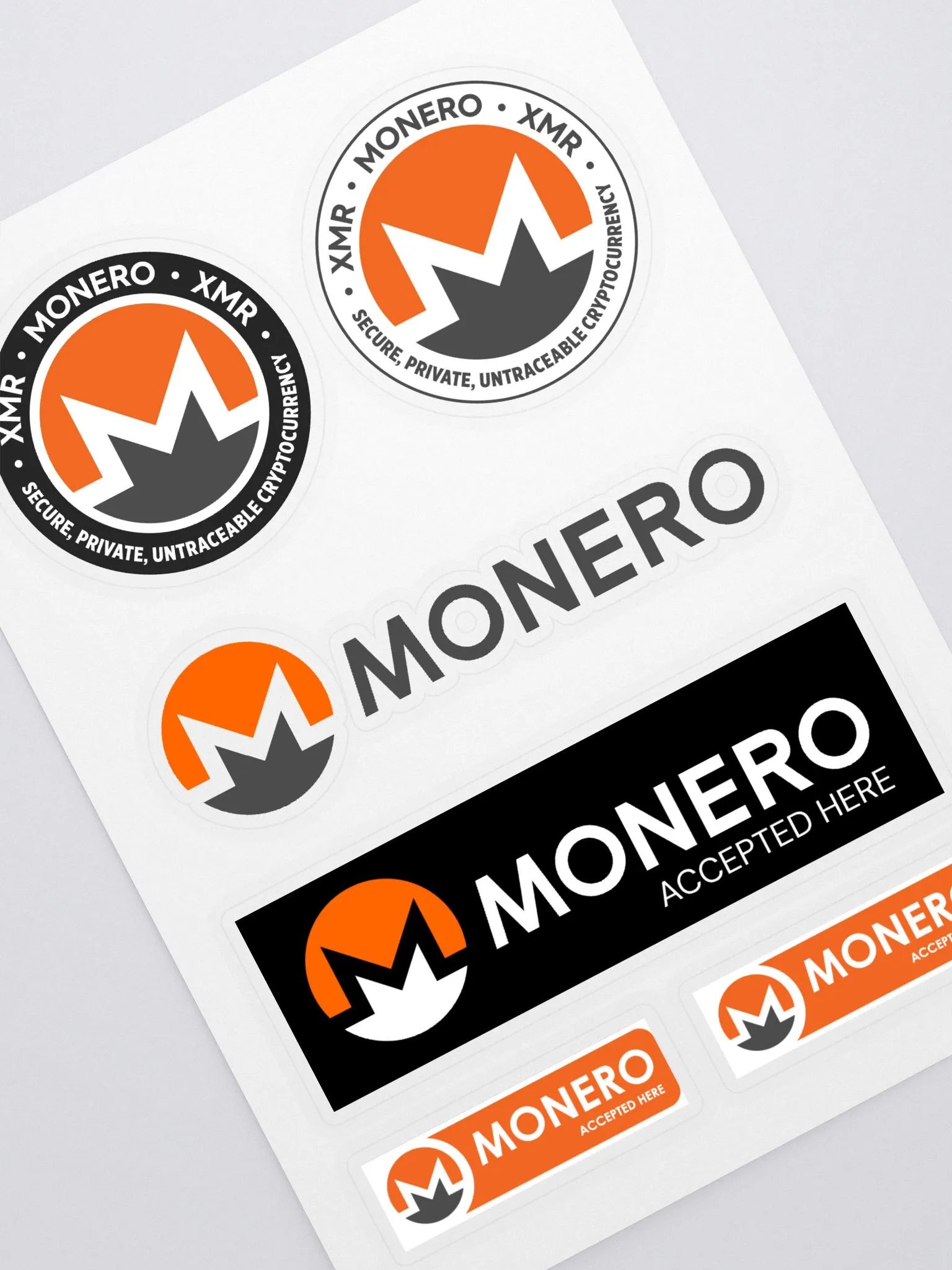 Monero Sticker Sheet product image (1)