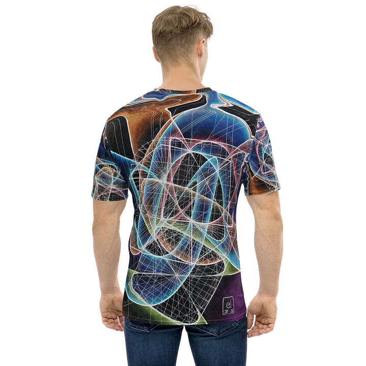 Translucent Heart - Geometric Negative Art Men's Crew Neck T-Shirt product image (2)