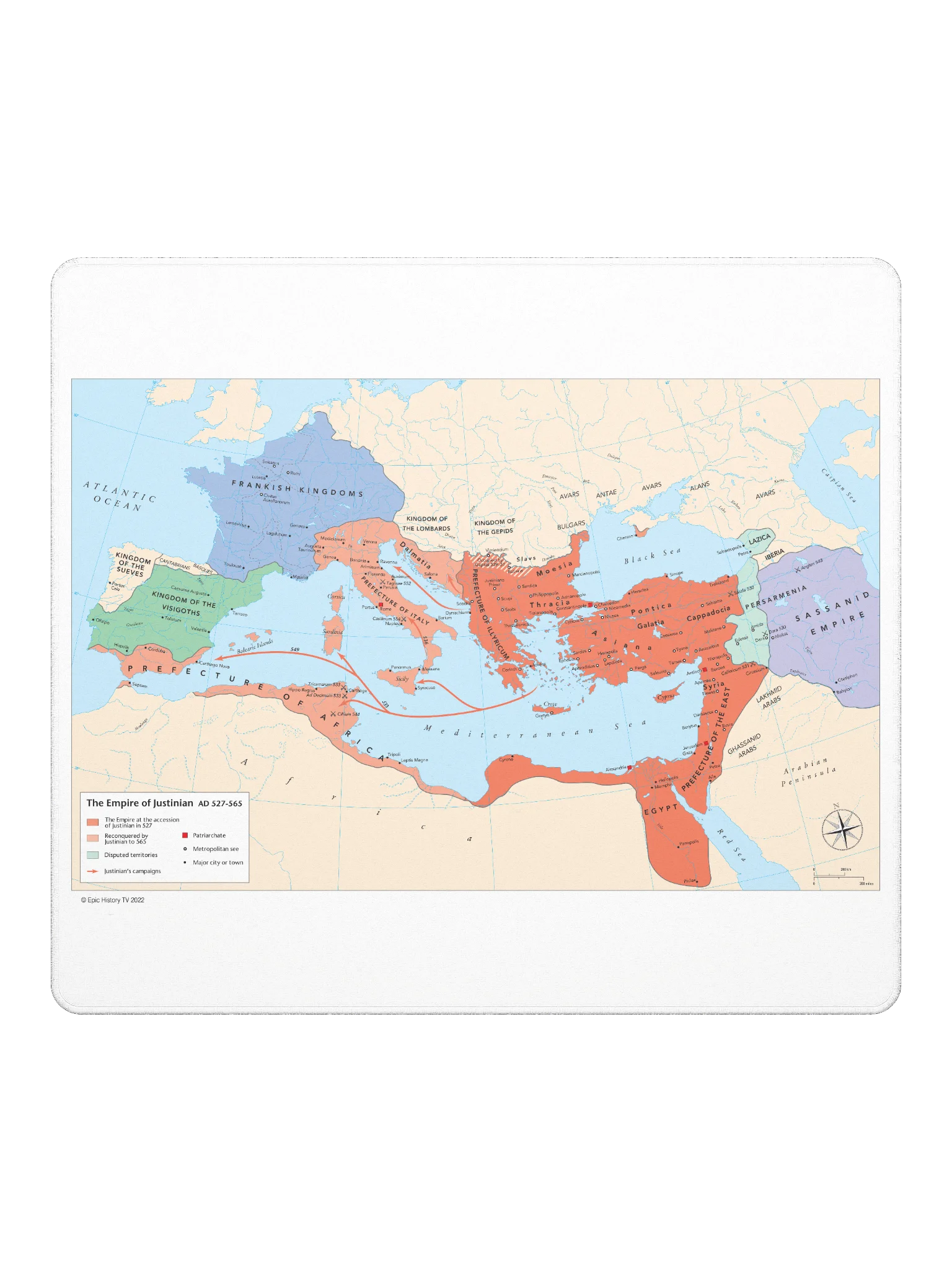 Empire of Justinian - Gaming Mouse Pad product image (2)