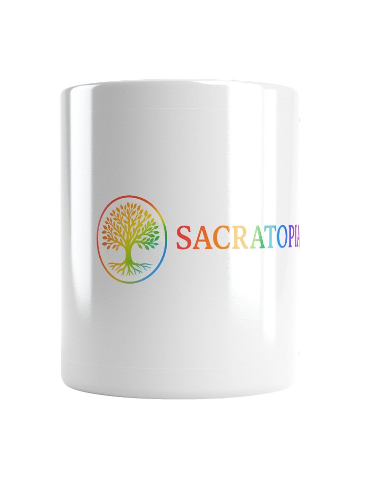 Rainbow Tree Logo White Glossy Mug product image (1)