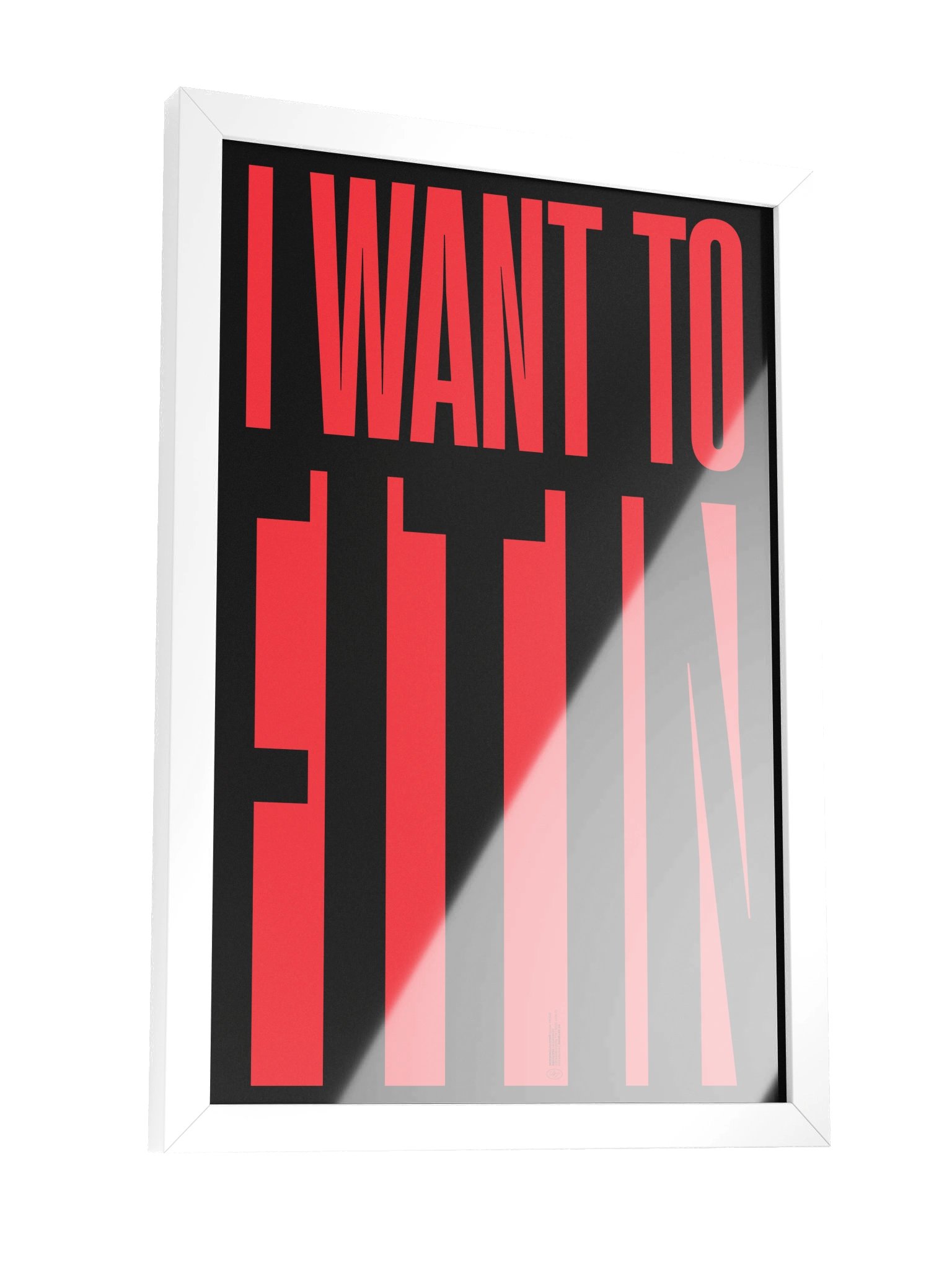 "FIT IN" Framed Poster product image (5)