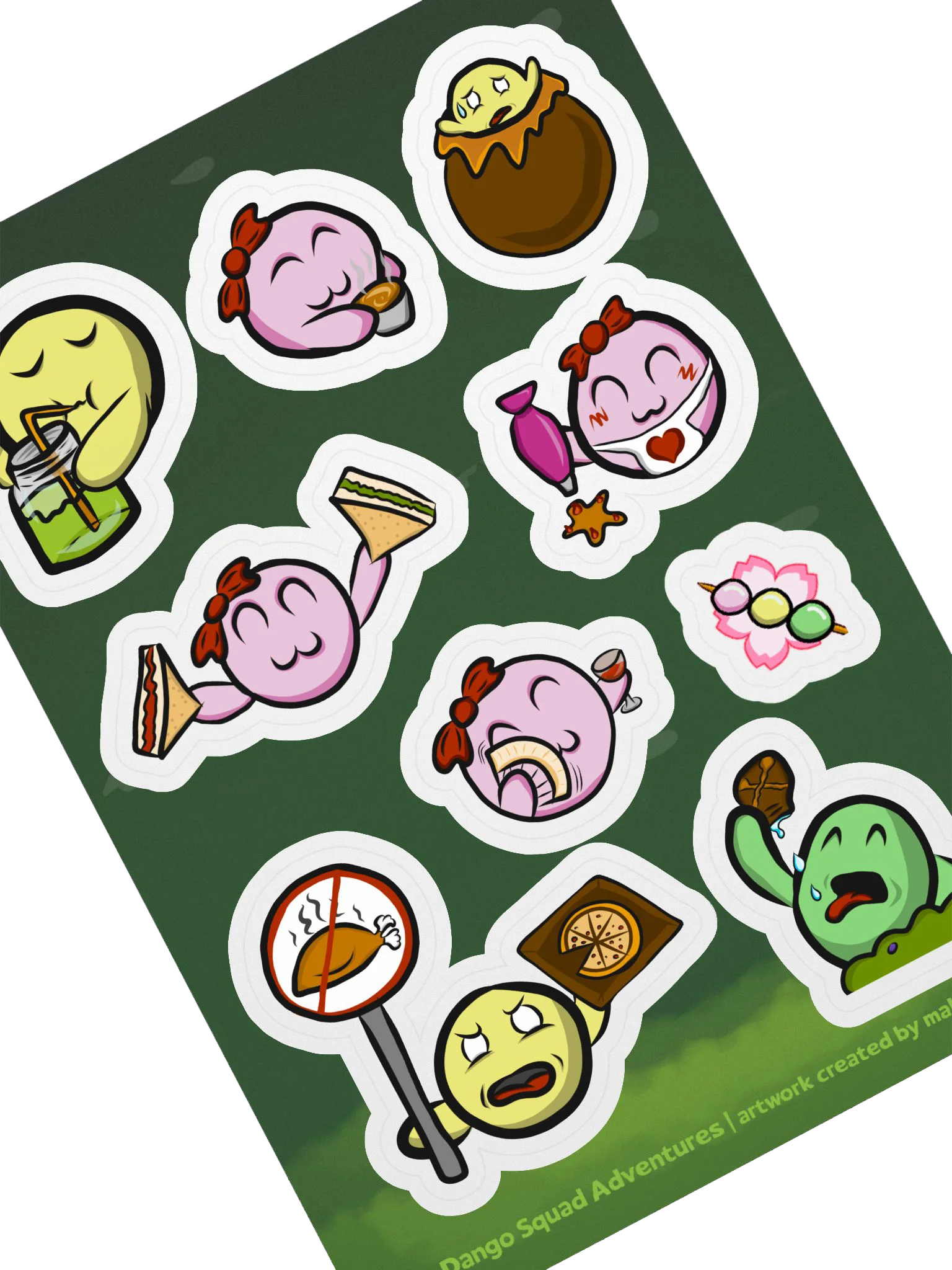 Dango Food & Snacks Set - Kiss Cut Sticker Sheet product image (2)