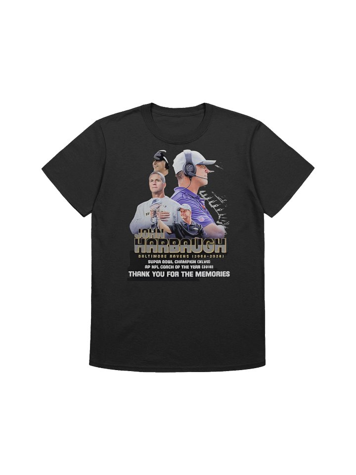 Baltimore Ravens John Harbaugh Thank You The Champions 2026 T-Shirt product image (1)