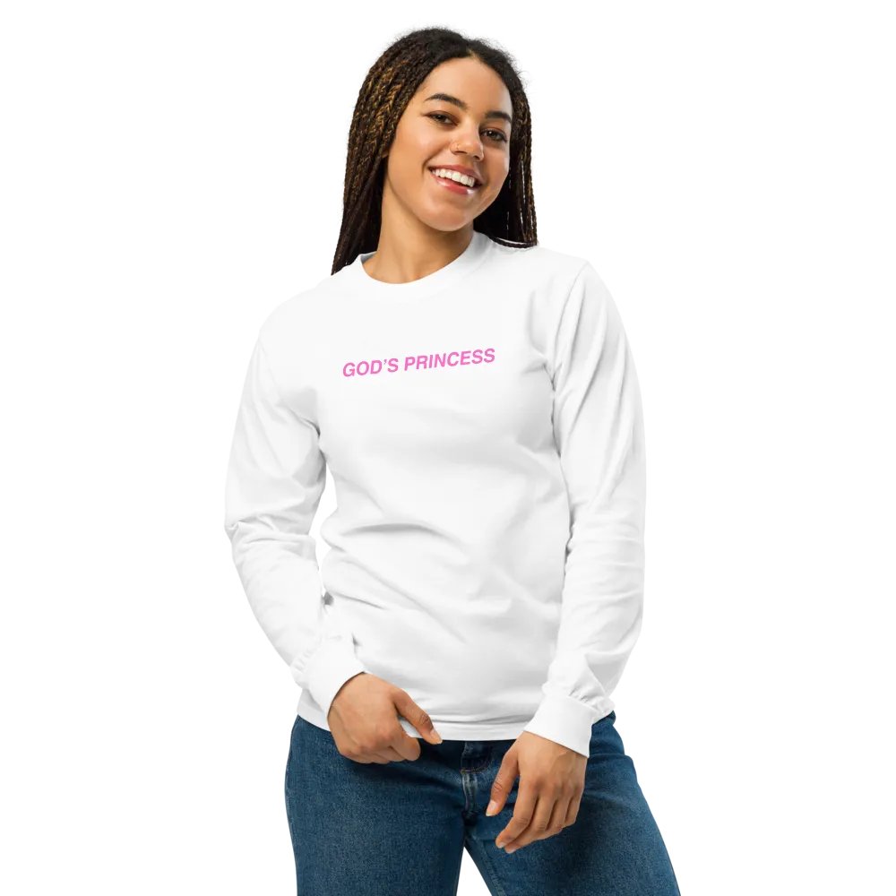 God's Princess (Pink Text) Long Sleeve product image (2)