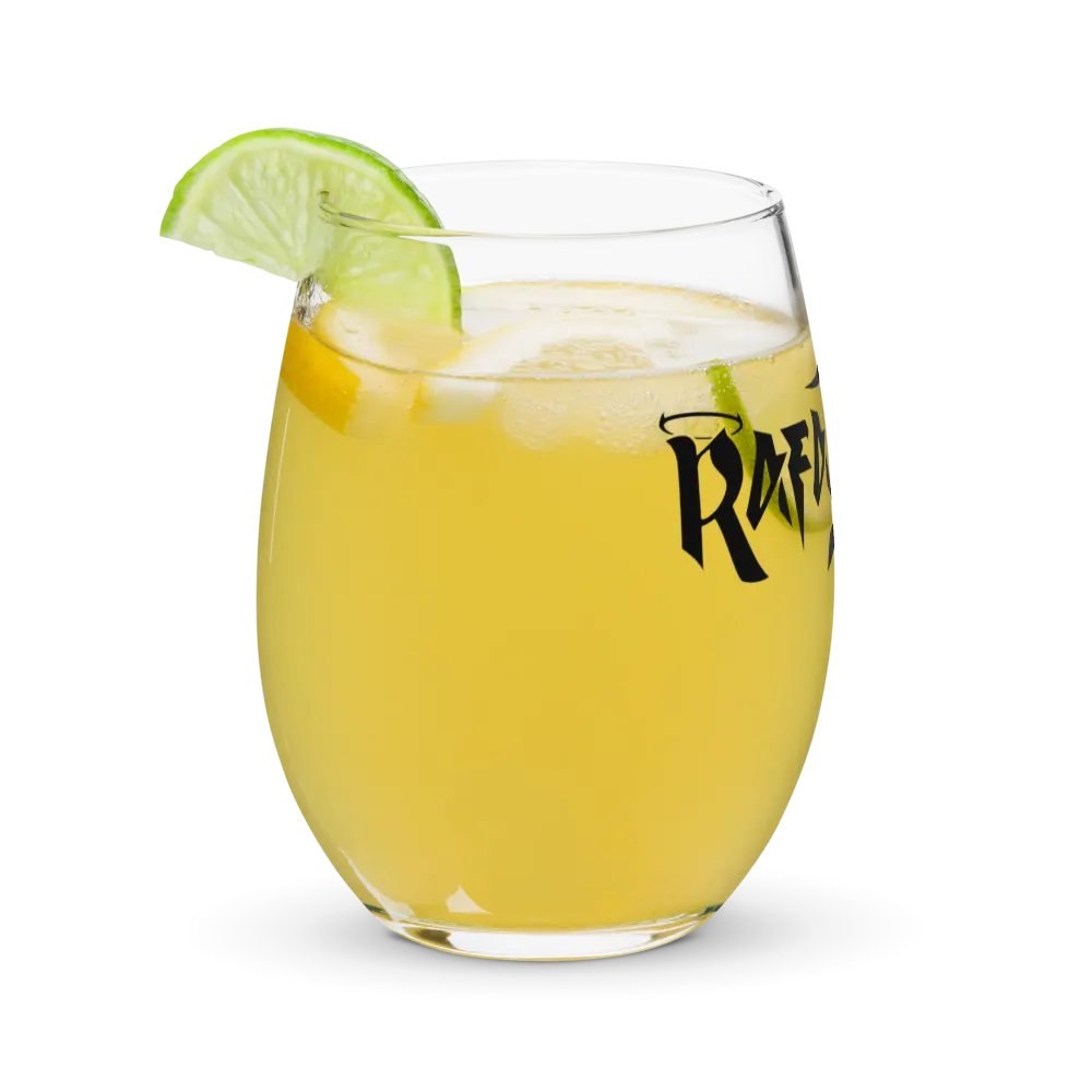 RafaZafar Logotext Stemless Winglass (black) product image (11)