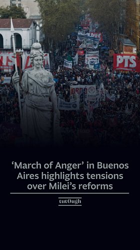 🇦🇷Demonstrators joined the “March of Anger” (Marcha de la Bronca) in Buenos Aires on Saturday (19 Sep), protesting against th...