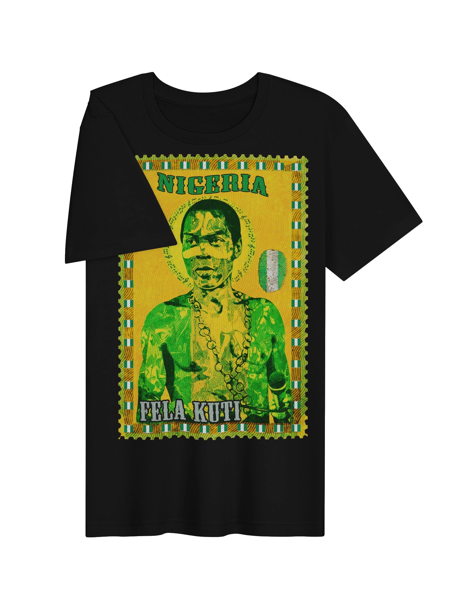 Fela Kuti Vintage Postage Stamp Tee | Nigeria Afrobeat product image (24)
