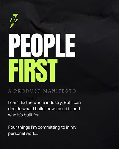 So I'm curious...
How might the world look if every person building a product had to swear an oath first? Beyond a values dec...