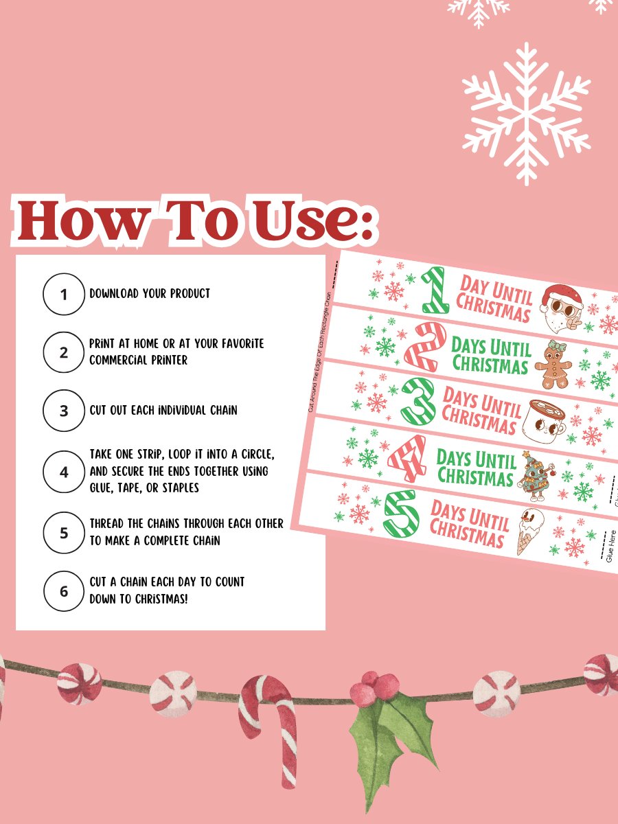 CHRISTMAS COUNTDOWN CHAINS product image (3)