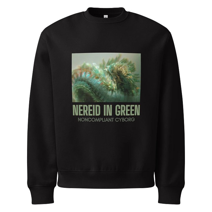 Nereid in Green Black Sweatshirt product image (1)