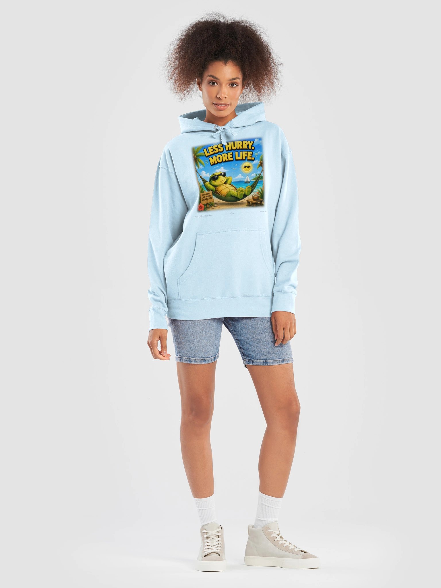 LESS HURRY. MORE LIFE. — Cotton Heritage M2580 Premium Hoodie product image (4)