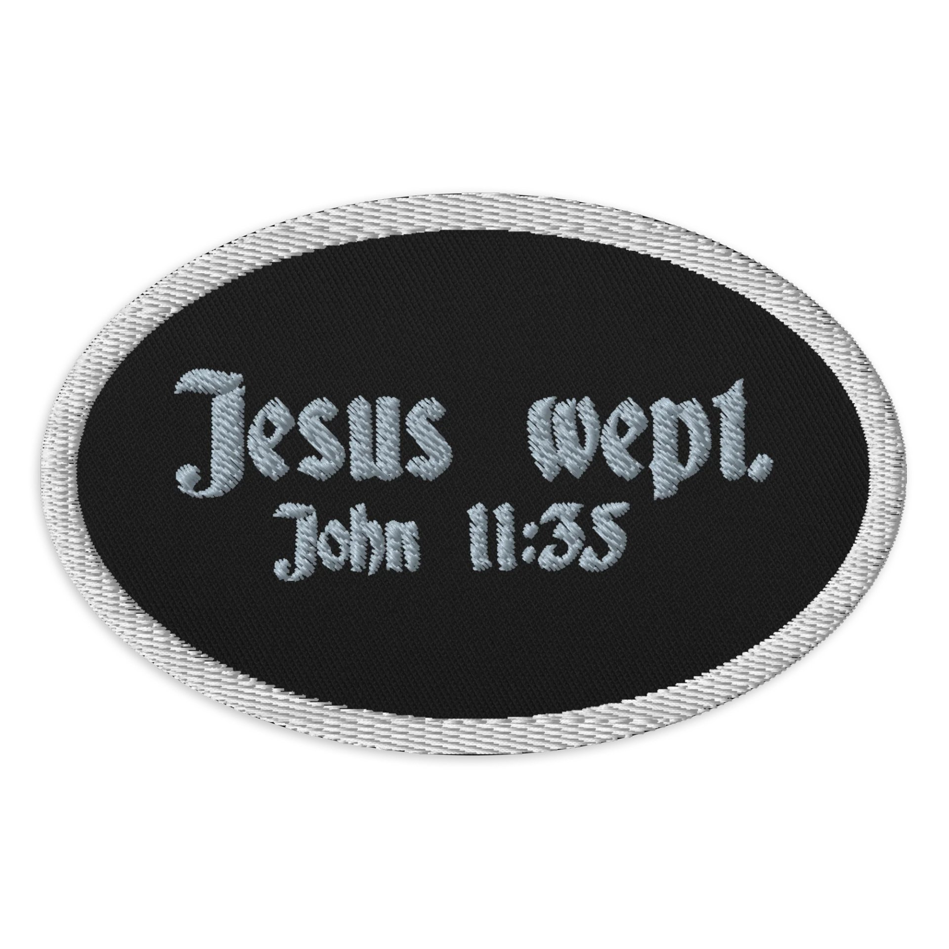 Gothic Scripture Embroidered Patch product image (1)