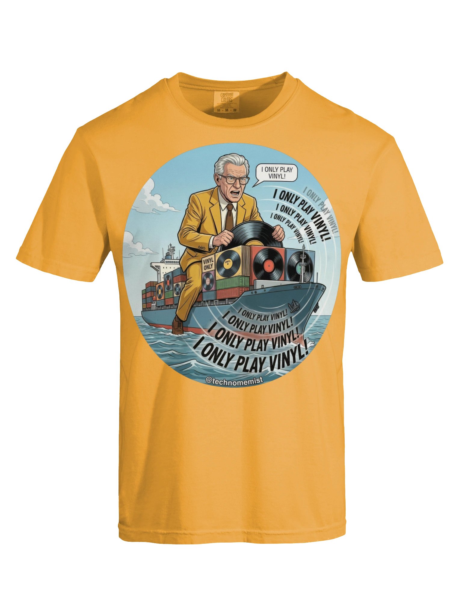 I Only Play Vinyl! Double Sided Shirt product image (6)