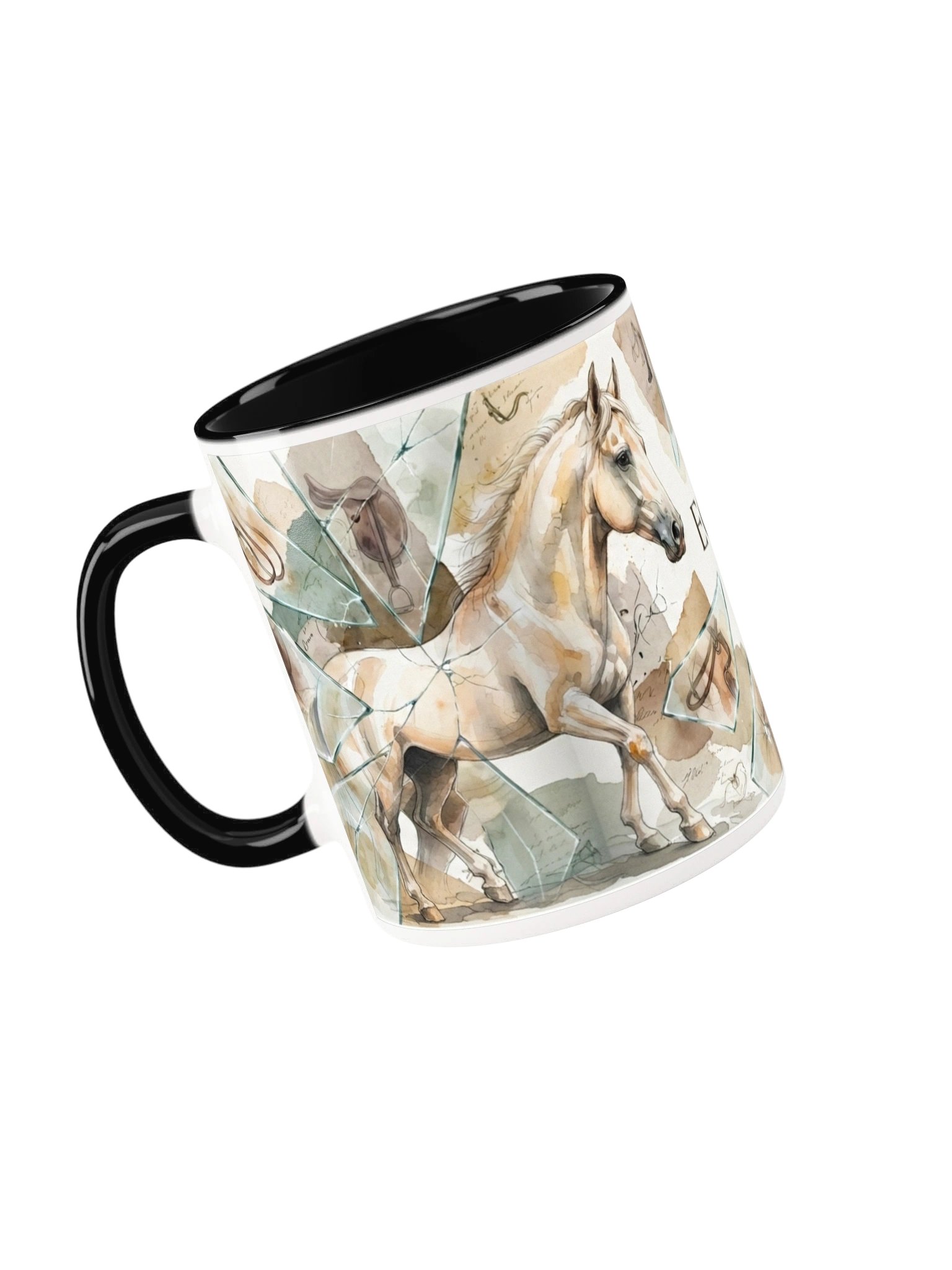 The Herd's Horizon Mug | Watercolor Equestrian Art Mug product image (47)