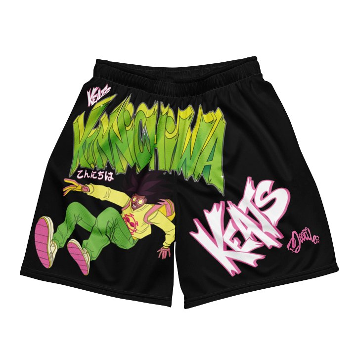 KONNICHIWA - Black Mesh Shorts (with pockets) product image (1)