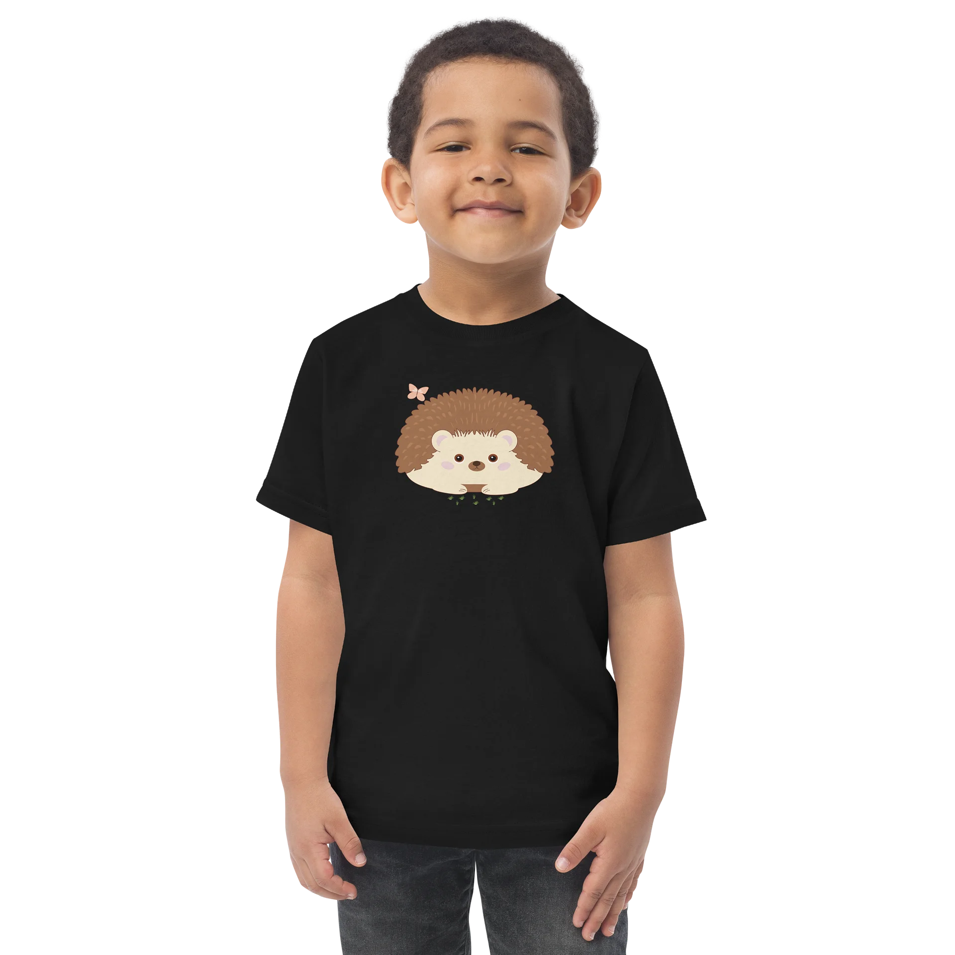 Spring Friends Hedgehog Toddler Jersey T-Shirt product image (1)