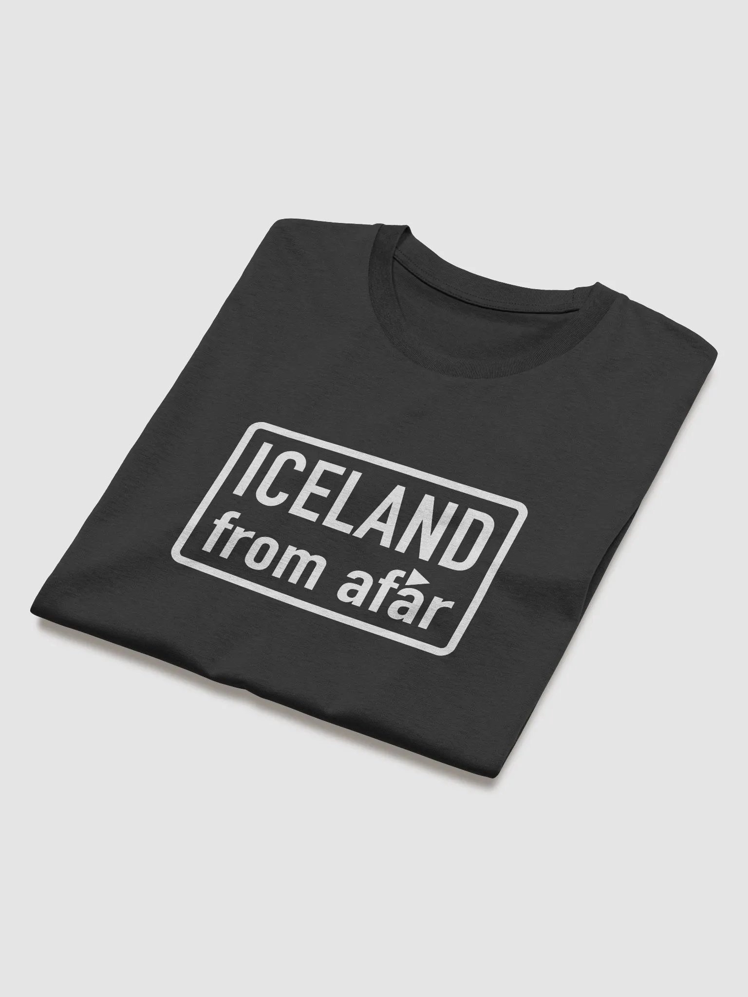 Iceland from afar. Organic cotton T-shirt product image (3)