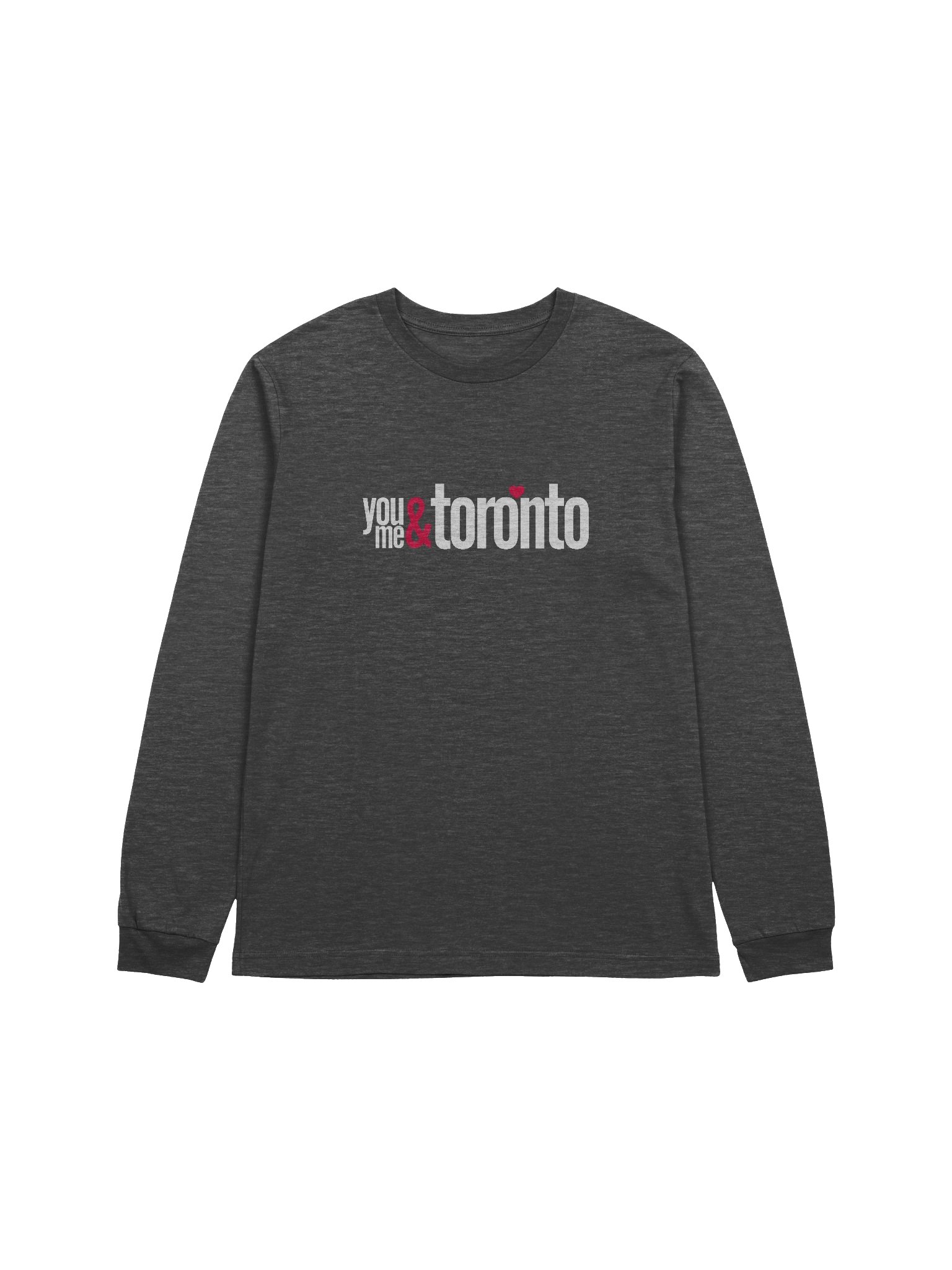 Toronto Love Story Long Sleeve | You Me & Toronto Graphic | Bella+Canvas Supersoft product image (1)