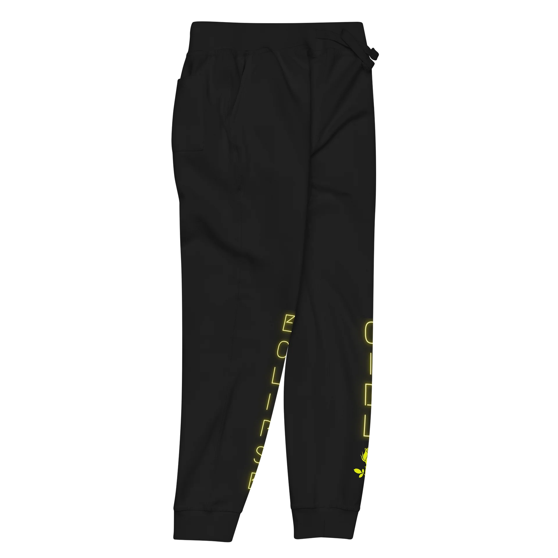 Solar Flare “Eclipse Girl” Women’s Neon Yellow Luxury Joggers product image (2)