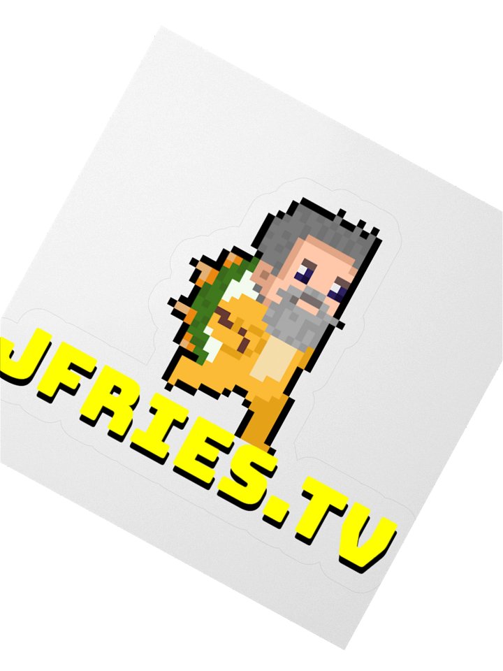 JFries.TV Kiss Cut Sticker product image (3)