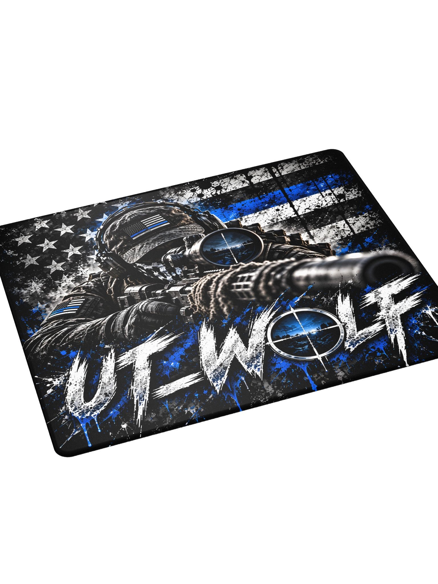 UT_Wolf Sniper Flag Tactical Gaming Mouse Pad product image (3)