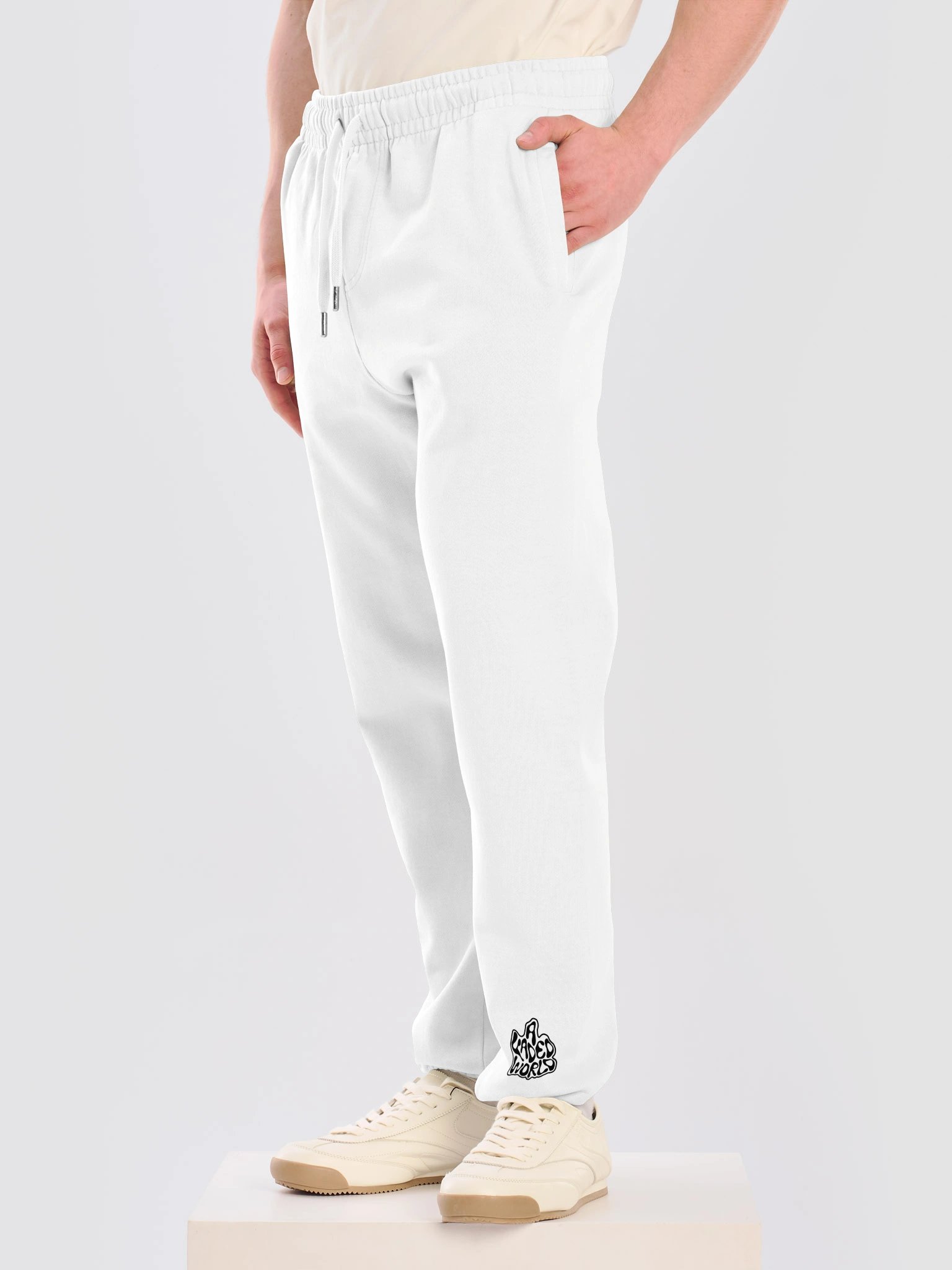 A Faded World Classic White Track Pants product image (5)