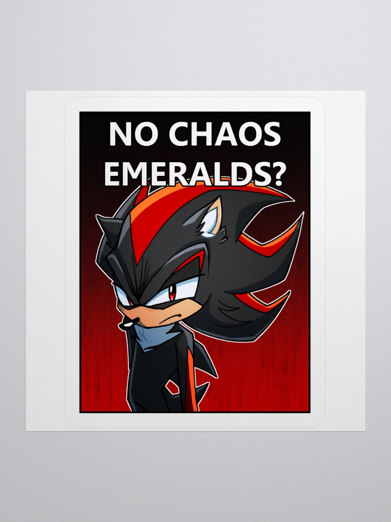 No Chaos Emeralds Sticker product image (1)