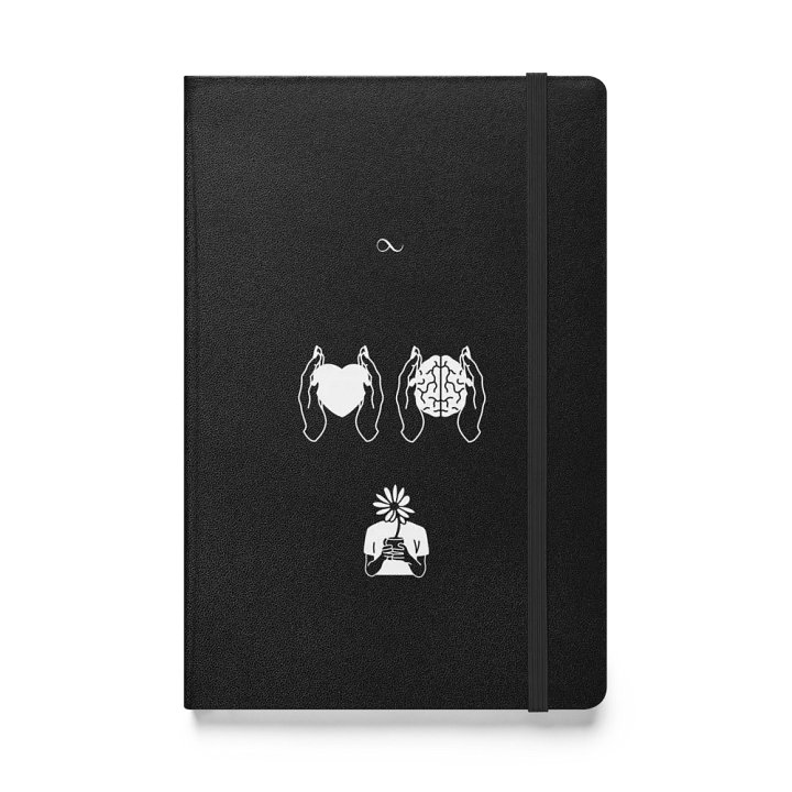 Pixelated Feline Trio Hardcover Notebook product image (1)