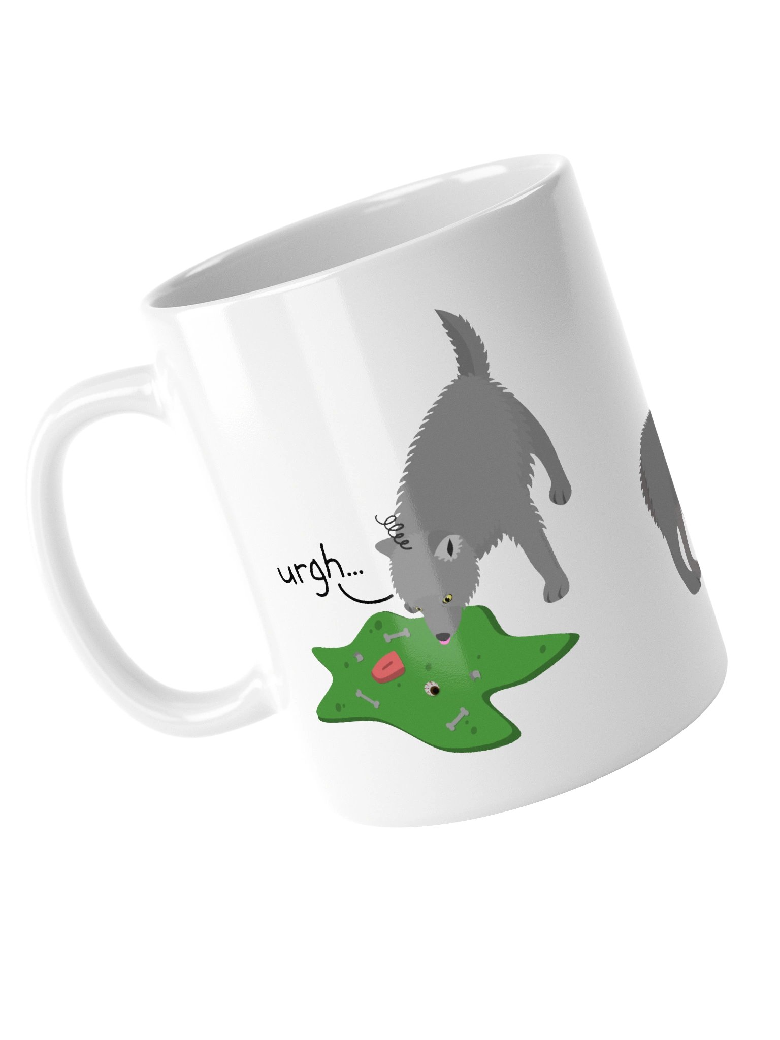 Grumpy Wolf Pup - Silly Art Mug product image (1)