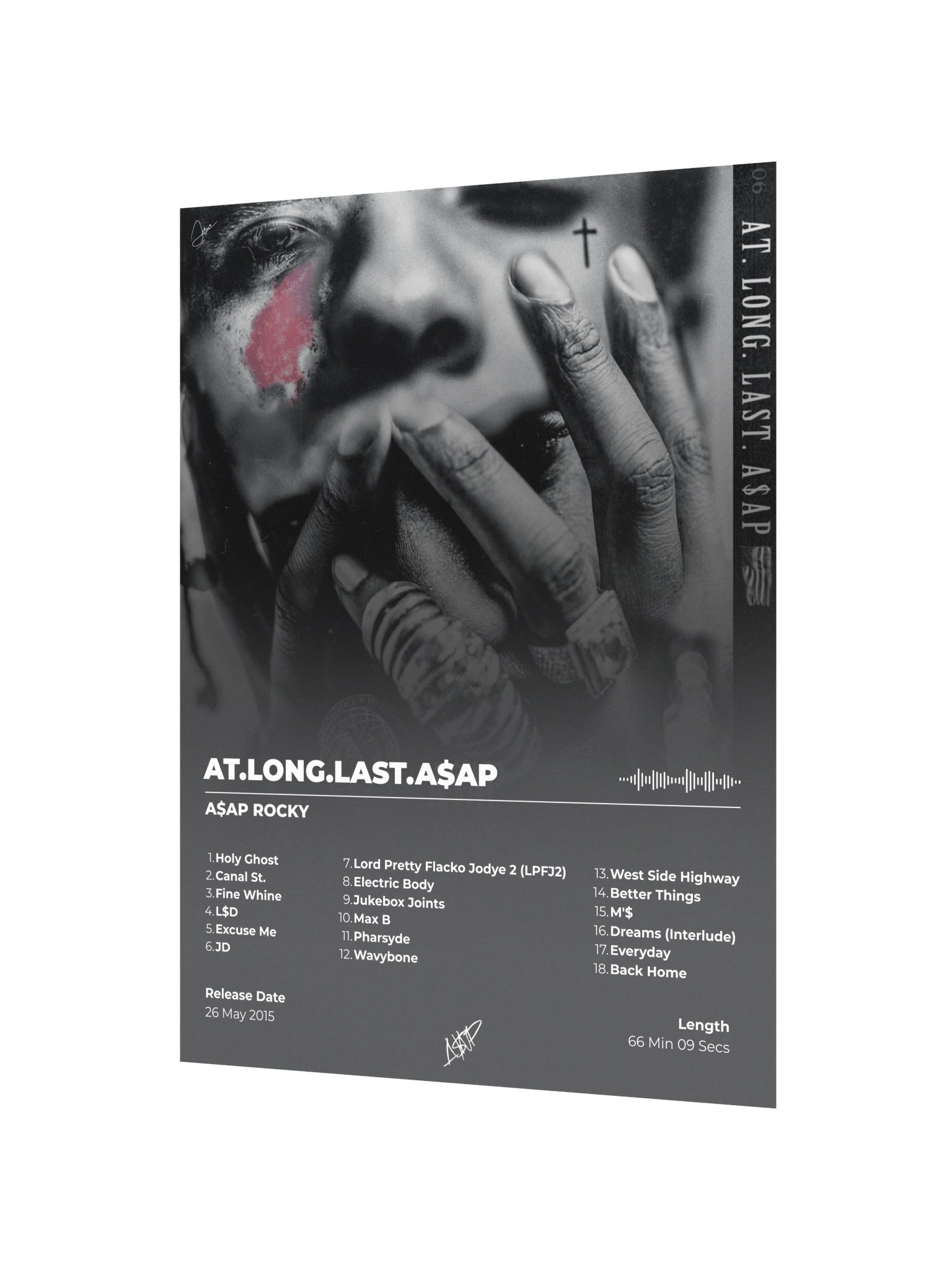 A$AP Rocky AT.LONG.LAST.A$AP Album Poster product image (2)