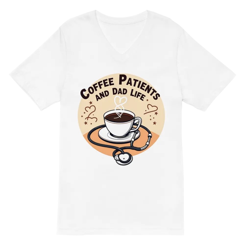 stethoscope , Coffee, Patient and dad life, Care T-shirt product image (2)