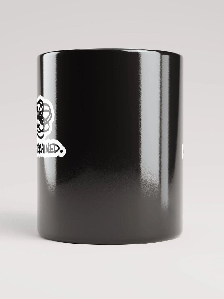 BUSY-BRAINED black glossy mug (bubble design) product image (2)