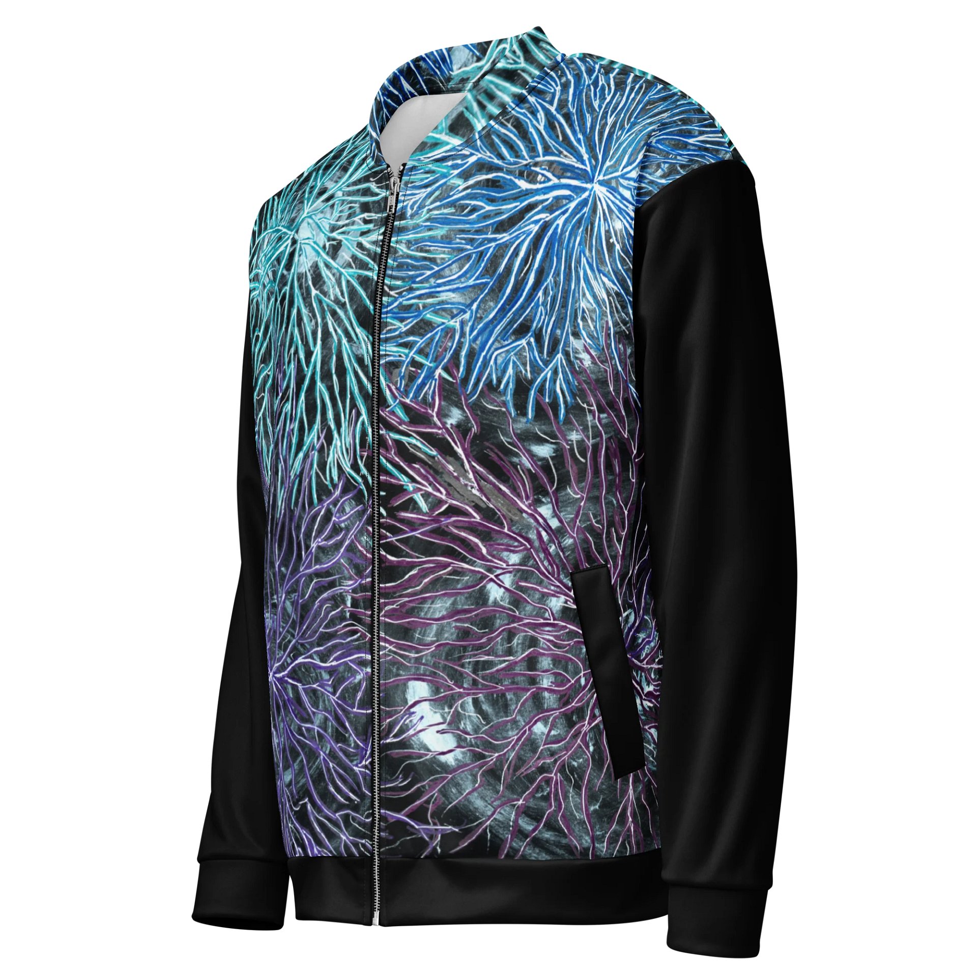 "Vortex" on Bomber Jacket (black accents) product image (3)