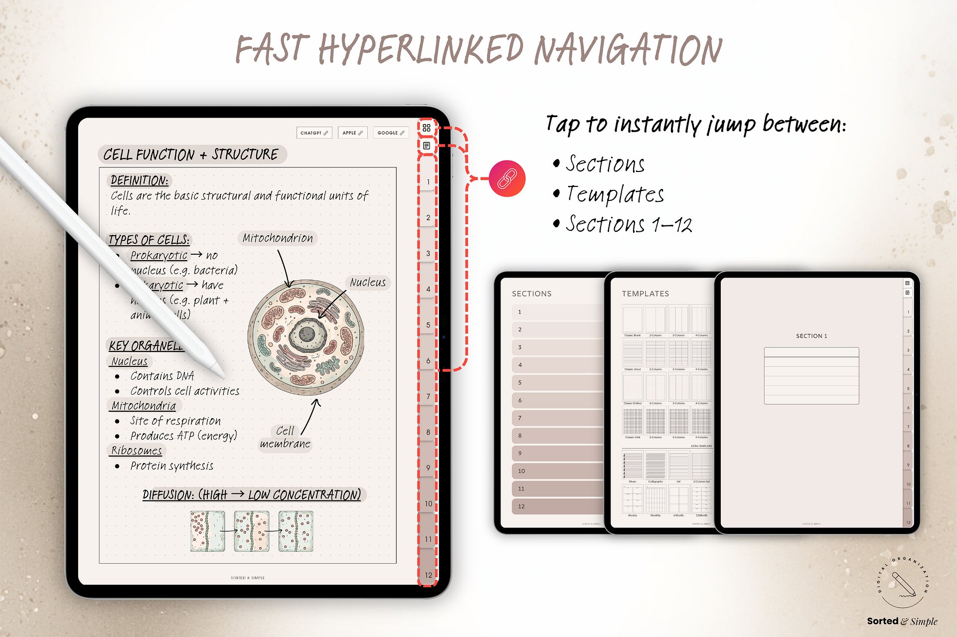Smart Digital Notebook - Oat Beige product image (3)