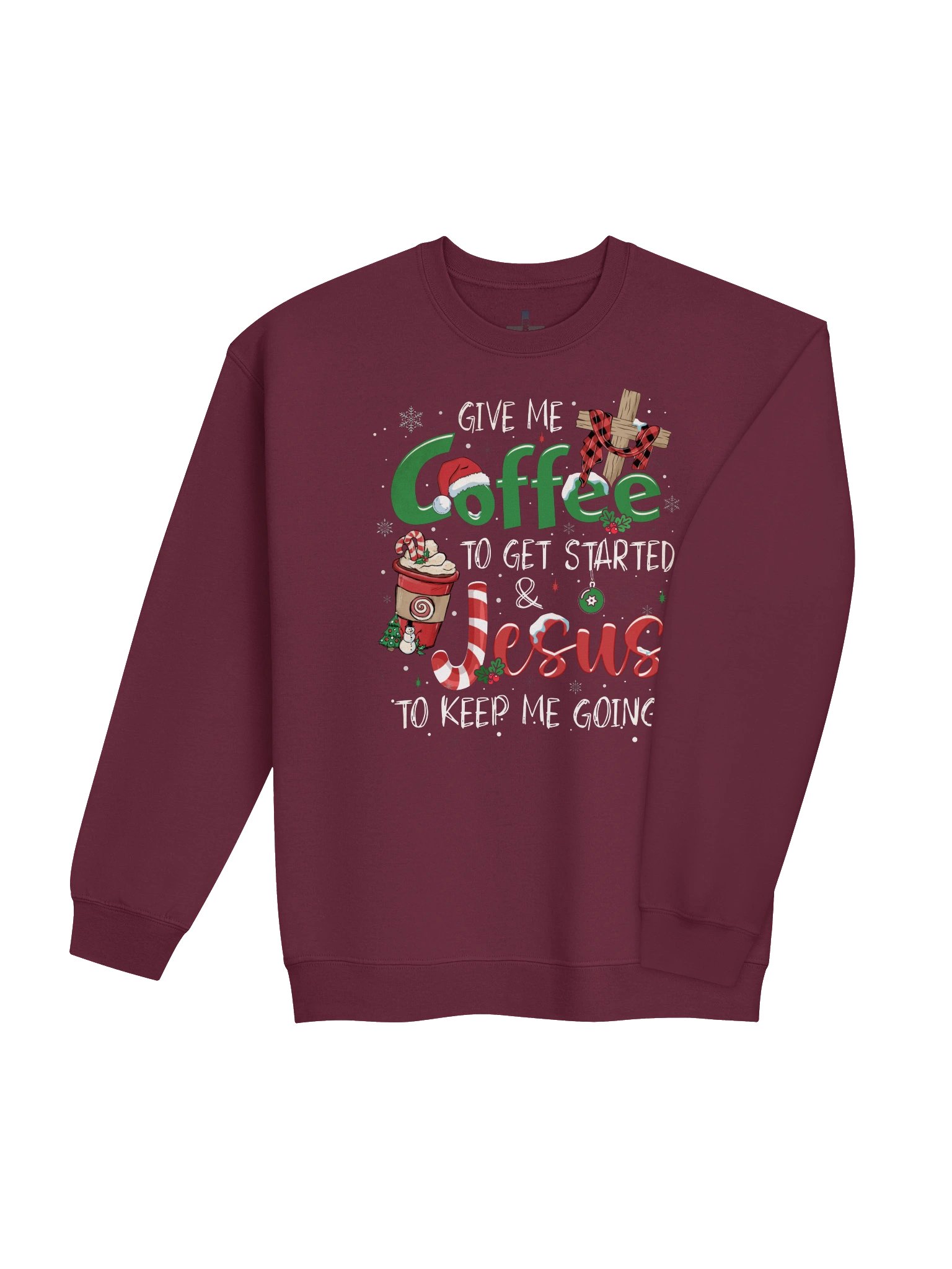 Coffee & Jesus Christmas Sweatshirt product image (4)