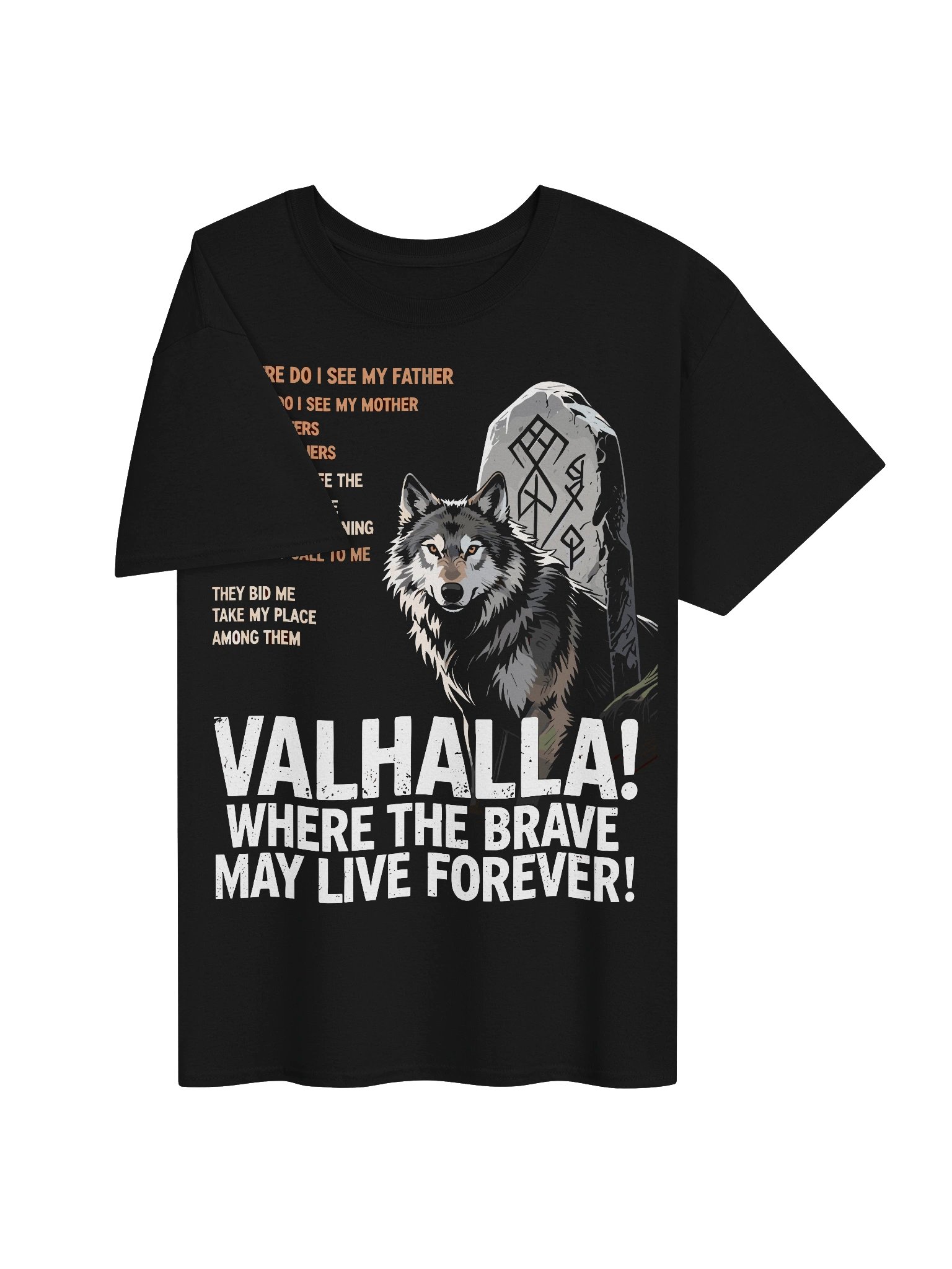 Valhalla Wolf Mythic Warrior Tee product image (3)