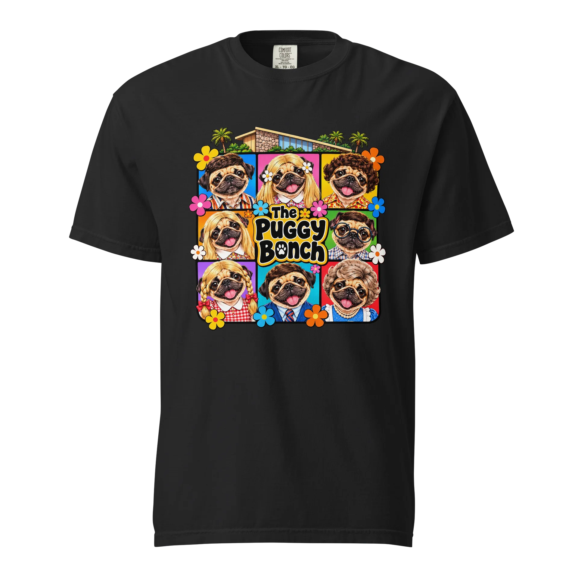 The Puggy Bunch Colorful Collage Tee product image (1)