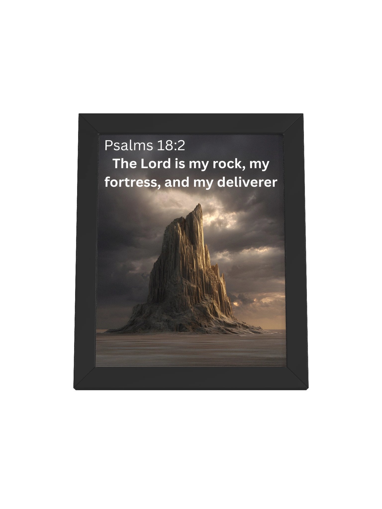 Psalms 18:2 – My Rock & Fortress Wall Art product image (1)