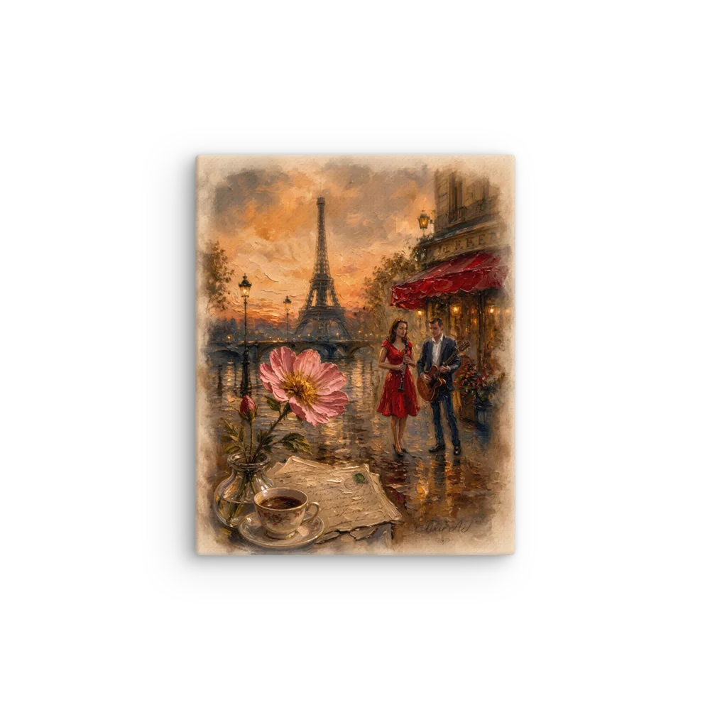 Petite Fleur – Romantic Paris Canvas Wall Art by Elixir AJ product image (4)