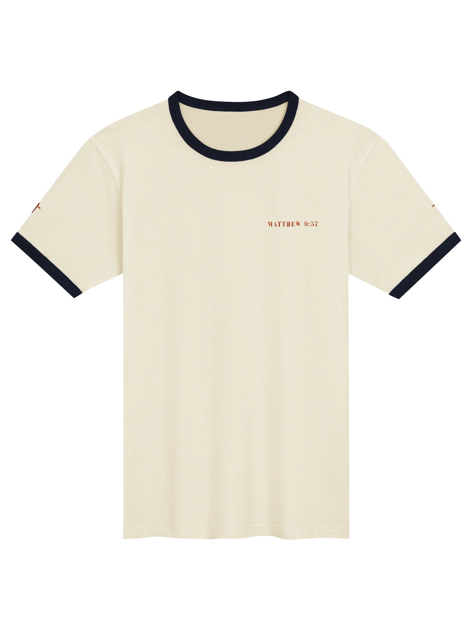 Unisex Matthew 9:37 Embroidered Ringer T-Shirt | John 1:1 Co. product image (1)