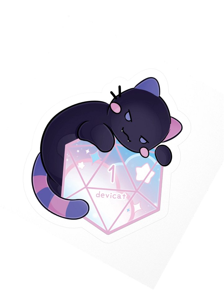 CandiCat Void Cat D20 2026 Sticker product image (2)