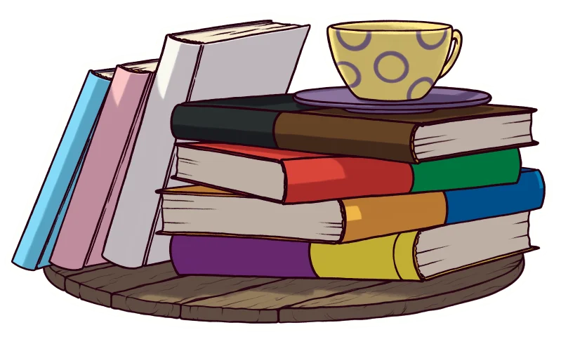 sticker : pride bookstack product image (1)