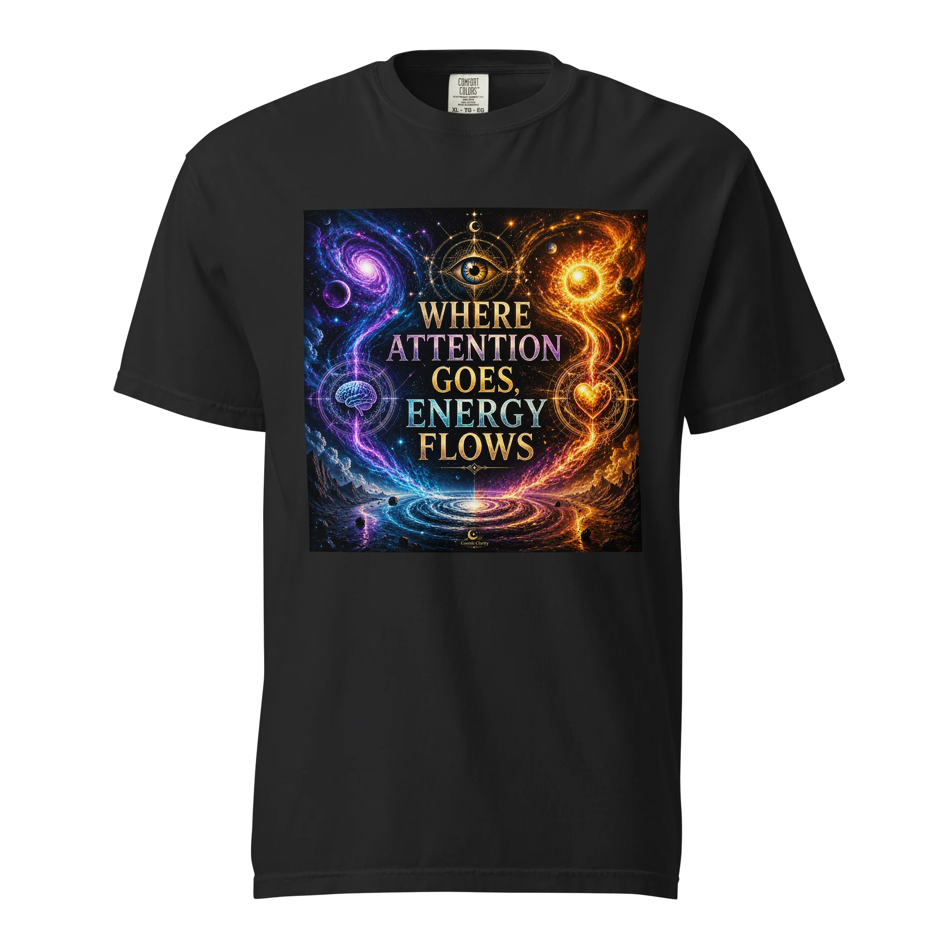 Where Attention Goes, Energy Flows Unisex Tshirt product image (1)