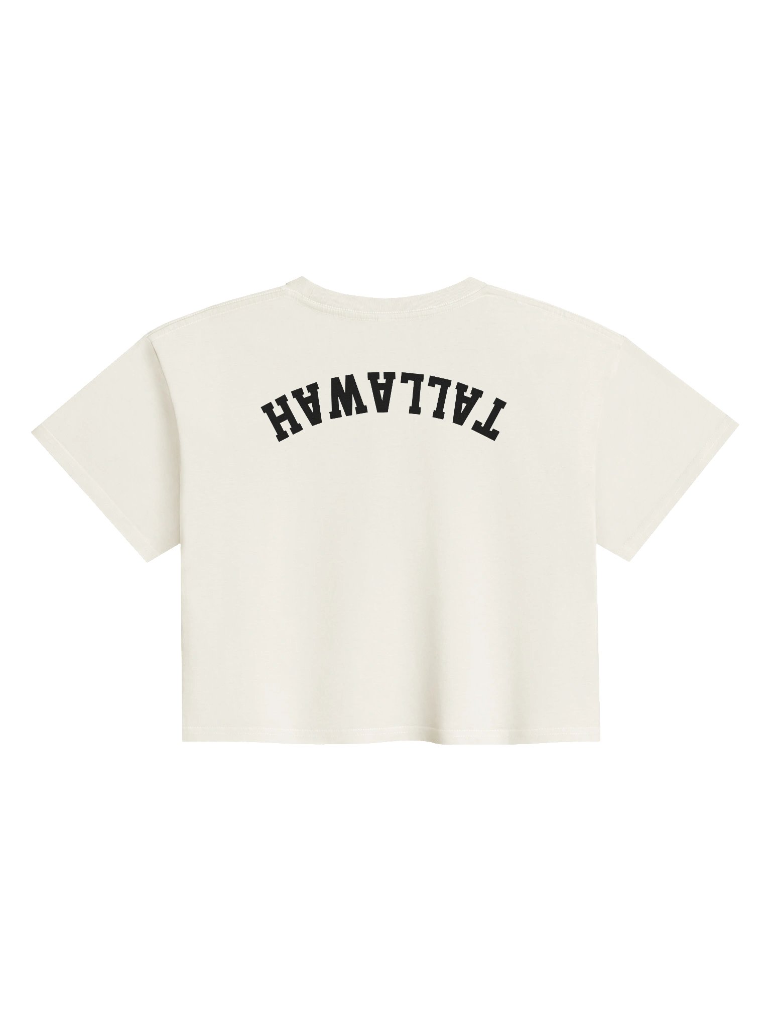 "likkle but TALLAWAH" Women's Premium Crop Top in Natural product image (2)